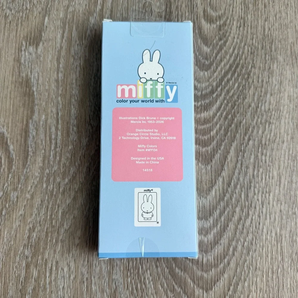 Miffy Dick Bruna Gel Pen Set 5 Pack Multi Color Retractable MY134 Orange Circle